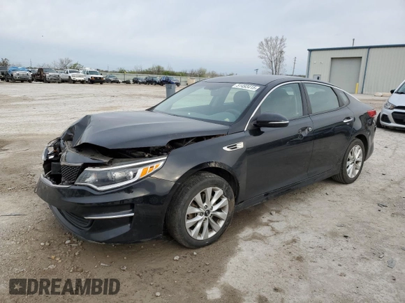 2016 Kia Optima LX with VIN 5XXGT4L39GG001627, listed as a Copart auction lot 51493415 with Not Provided miles and Salvage Title. Bid and sale history available at carsss.com. Image 1.