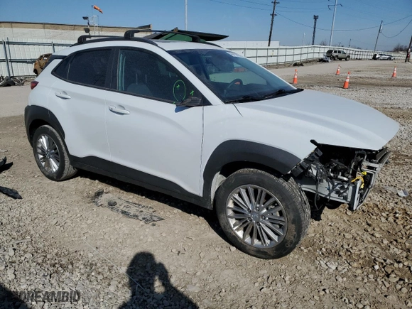 2021 Hyundai Kona SEL Plus with VIN KM8K6CAA6MU678407, listed as a Copart auction lot 48410805 with 58,634 mi miles and Salvage Title. Bid and sale history available at carsss.com. Image 4.