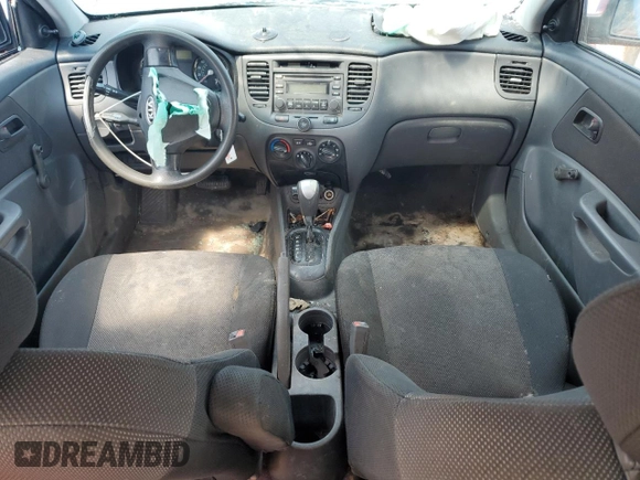 2008 Kia Rio LX with VIN KNADE123186318490, listed as a Copart auction lot 51544285 with Not Provided miles and Salvage Title. Bid and sale history available at DreamBid. Image 8.