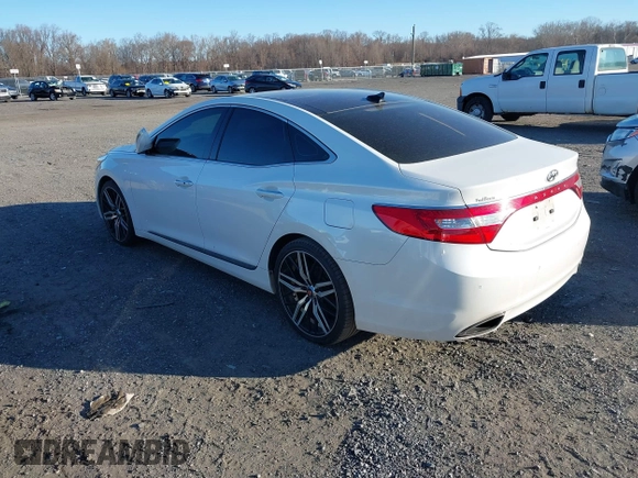 2012 Hyundai Azera with VIN KMHFH4JG0CA162291, listed as a IAAI auction lot 41012822 with 205,531 mi miles. Bid and sale history available at carsss.com. Image 3.