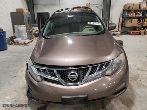 2012 Nissan Murano LE with VIN JN8AZ1MW7CW230770, listed as a Copart auction lot 86133794 with 163,974 mi miles and Salvage Title. Bid and sale history available at carsss.com. Image 5.