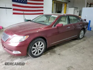 2007 Lexus LS 460 L with VIN JTHGL46F775008813, listed as a Copart auction lot 57063195 with 142,957 mi miles and Salvage title. Bid and sale history available at DreamBid. Image 1.