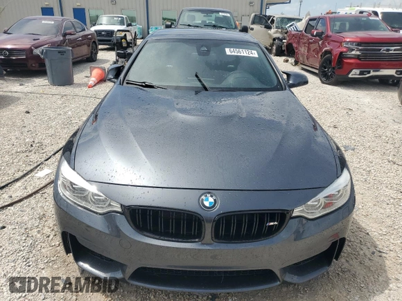 2016 BMW M4 with VIN WBS3U9C58GP969200, listed as a Copart auction lot 64561124 with 42,563 mi miles and Salvage Title. Bid and sale history available at carsss.com. Image 5.