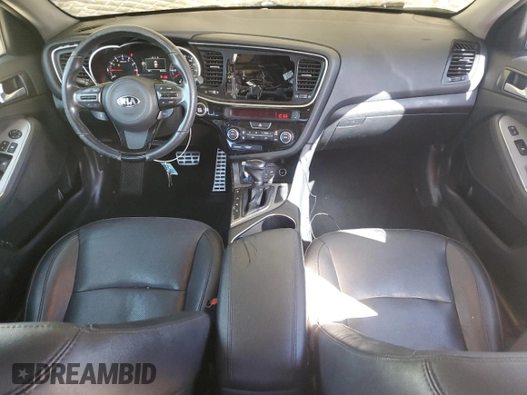 2015 Kia Optima SX with VIN 5XXGR4A76FG497294, listed as a Copart auction lot 48822885 with 91,418 mi miles and Salvage Title. Bid and sale history available at carsss.com. Image 8.