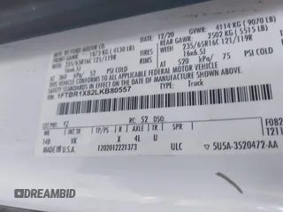 2020 Ford Transit Cargo with VIN 1FTBR1X82LKB80557, listed as a IAAI auction lot 41217513 with 89,774 mi miles and . Bid and sale history available at DreamBid. Image 9.