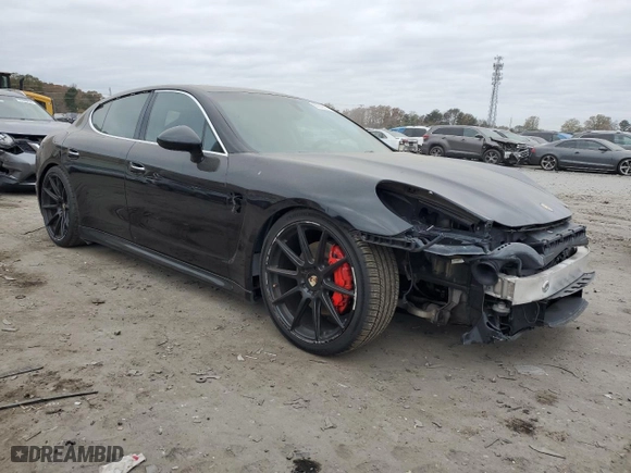 2010 Porsche Panamera S with VIN WP0AB2A71AL063114, listed as a Copart auction lot 80849764 with 127,292 mi miles and Salvage Title. Bid and sale history available at carsss.com. Image 4.