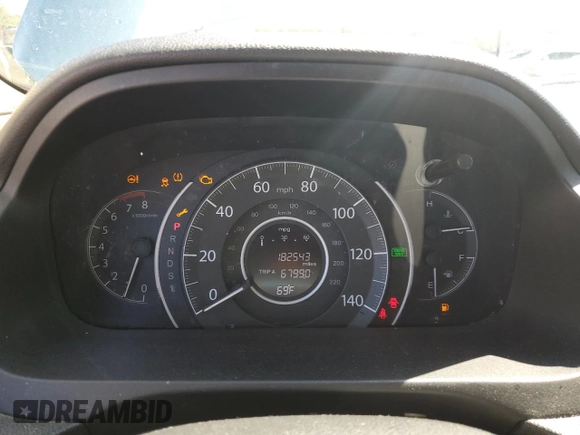 2015 Honda CR-V EX-L with VIN 2HKRM3H76FH531861, listed as a Copart auction lot 47818455 with 182,543 mi miles and Salvage Title. Bid and sale history available at DreamBid. Image 9.