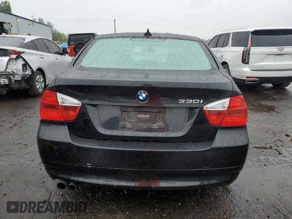 2006 BMW 3 Series 330i with VIN WBAVB335X6PS11566, listed as a Copart auction lot 58345225 with 152,952 mi miles and Salvage title. Bid and sale history available at DreamBid. Image 6.