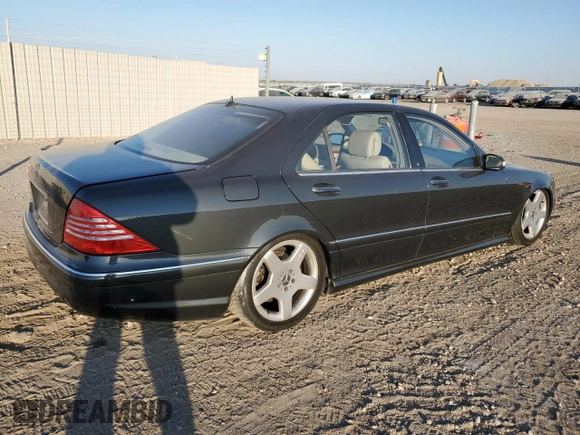 2003 Mercedes-Benz S-Class 4.3L with VIN WDBNG70J73A383130, listed as a Copart auction lot 76703924 with 109,488 mi miles and Salvage Title. Bid and sale history available at carsss.com. Image 3.