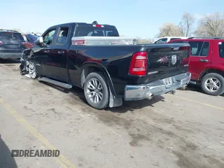 2019 Ram 1500 Laramie with VIN 1C6SRFDTXKN545769, listed as a IAAI auction lot 41969816 with 98,230 mi miles. Bid and sale history available at carsss.com. Image 3.