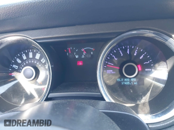 2014 Ford Mustang V6 with VIN 1ZVBP8EM8E5322665, listed as a IAAI auction lot 41817768 with 97,405 mi miles. Bid and sale history available at carsss.com. Image 7.