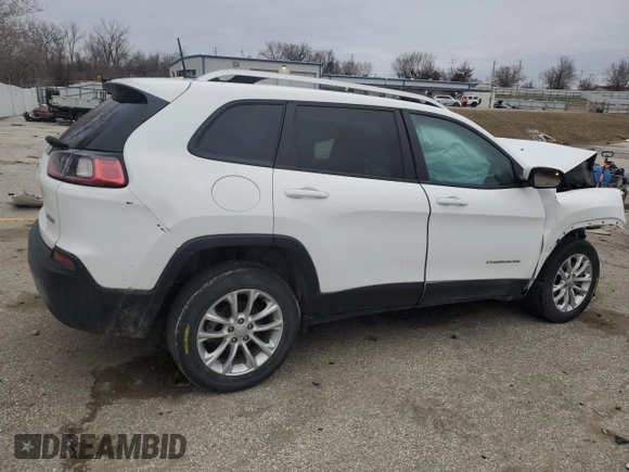 2021 Jeep Cherokee Latitude with VIN 1C4PJLCBXMD135009, listed as a Copart auction lot 47838085 with 103,385 mi miles and Salvage Title. Bid and sale history available at carsss.com. Image 3.