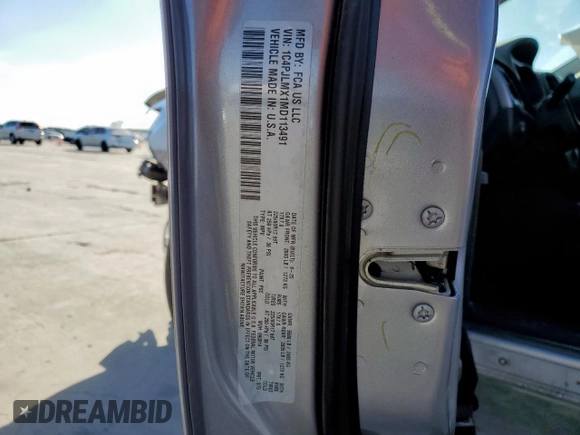 2021 Jeep Cherokee Latitude Lux with VIN 1C4PJLMX1MD113491, listed as a Copart auction lot 46997545 with 54,398 mi miles and Salvage Title. Bid and sale history available at carsss.com. Image 14.