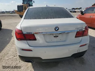 2013 BMW 7 Series 740Li with VIN WBAYE4C57DD137483, listed as a Copart auction lot 75406244 with 0 mi miles and Salvage Title. Bid and sale history available at carsss.com. Image 6.