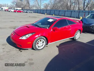 2000 Toyota Celica GT with VIN JTDDR32T2Y0044903, listed as a IAAI auction lot 41503556 with 164,988 mi miles. Bid and sale history available at carsss.com. Image 2.