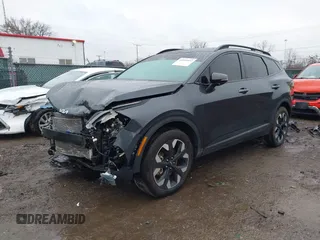 2024 Kia Sportage X-Line with VIN 5XYK6CDF3RG196630, listed as a IAAI auction lot 41126052 with 11,158 mi miles and . Bid and sale history available at carsss.com. Image 2.