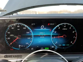 2021 Mercedes-Benz GLS with VIN 4JGFF5KE4MA573185, listed as a Copart auction lot 50042295 with 43,226 mi miles and Salvage Title. Bid and sale history available at carsss.com. Image 9.