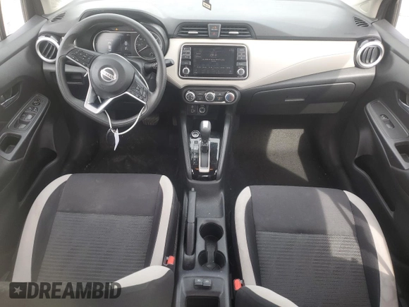 2021 Nissan Versa SV with VIN 3N1CN8EV6ML848171, listed as a Copart auction lot 56190565 with 70,712 mi miles and Salvage title. Bid and sale history available at DreamBid. Image 8.