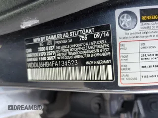 2015 Mercedes-Benz CLS-Class CLS 400 with VIN WDDLJ6HB4FA134523, listed as a Copart auction lot 72680932 with 94,187 mi miles. Bid and sale history available at carsss.com. Image 13.