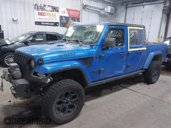 2021 Jeep Gladiator Willys with VIN 1C6HJTAG9ML535479, listed as a IAAI auction lot 41212241 with 81,044 mi miles and . Bid and sale history available at DreamBid. Image 23.