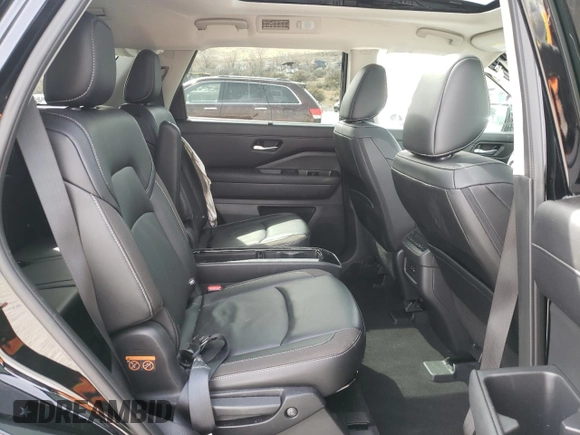 2023 Nissan Pathfinder SL with VIN 5N1DR3CD6PC230945, listed as a Copart auction lot 48570295 with 27,680 mi miles and Salvage title. Bid and sale history available at DreamBid. Image 12.