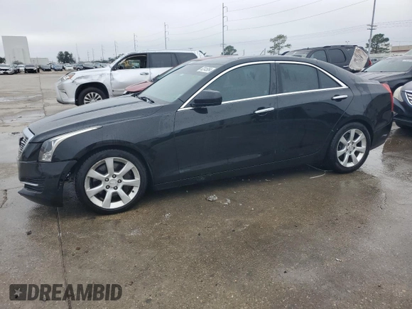 2015 Cadillac ATS Standard RWD z VIN 1G6AA5RA9F0143521, wystawiony jako Copart lot #82045854 z przebiegiem 106 089 mil mil oraz Szkoda całkowita • Salvage title. Historia ofert i sprzedaży dostępna na DreamBid. Obrazek 1.