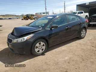 2017 Kia Forte LX with VIN 3KPFK4A70HE116356, listed as a Copart auction lot 51543985 with 83,380 mi miles and Salvage Title. Bid and sale history available at carsss.com. Image 1.