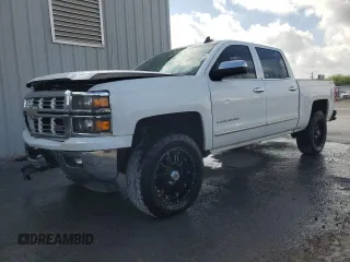 2015 Chevrolet Silverado 1500 LTZ with VIN 3GCUKSEC7FG219648, listed as a Copart auction lot 52822455 with 164,541 mi miles and Salvage Title. Bid and sale history available at carsss.com. Image 1.