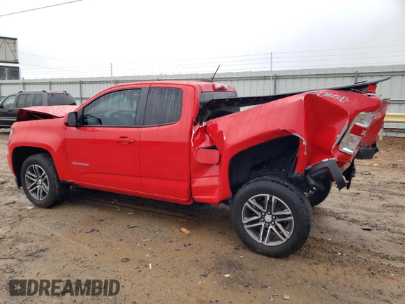2020 Chevrolet Colorado 4WD Work Truck z VIN 1GCHTBEN1L1146805, wystawiony jako Copart lot #85055864 z przebiegiem 52 414 mil mil oraz Szkoda całkowita • Salvage title. Historia ofert i sprzedaży dostępna na DreamBid. Obrazek 2.