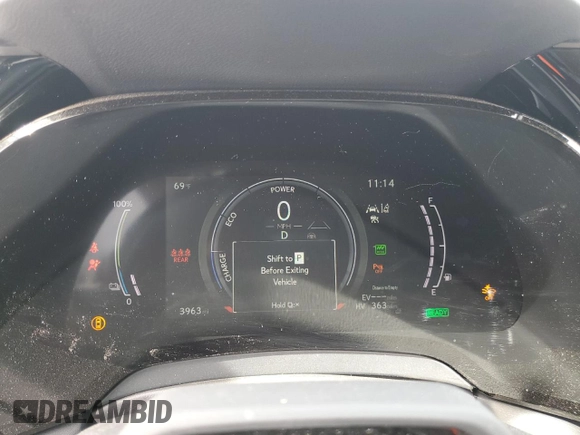 2024 Lexus RX 450h+ Luxury with VIN JTJCJMGA5R2022672, listed as a Copart auction lot 53726055 with 3,963 mi miles and Salvage title. Bid and sale history available at DreamBid. Image 9.
