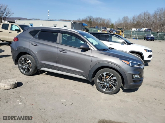 2020 Hyundai Tucson SEL with VIN KM8J3CAL8LU240816, listed as a Copart auction lot 48156885 with 55,173 mi miles and Salvage Title. Bid and sale history available at carsss.com. Image 4.