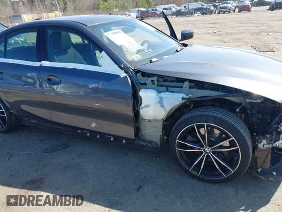2021 BMW 3 Series 330i xDrive with VIN 3MW5R7J08M8C03343, listed as a IAAI auction lot 42061147 with 34,941 mi miles and . Bid and sale history available at DreamBid. Image 6.