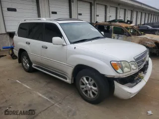 2004 Lexus LX 470 with VIN JTJHT00W743538680, listed as a Copart auction lot 66269864 with 201,802 mi miles and Salvage Title. Bid and sale history available at carsss.com. Image 4.