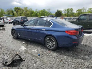 2018 BMW 5 Series 540i xDrive with VIN WBAJE7C52JWC56080, listed as a Copart auction lot 53043545 with 90,975 mi miles and Clean Title. Bid and sale history available at carsss.com. Image 2.