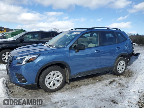 2022 Subaru Forester with VIN JF2SKACC9NH511019, listed as a Copart auction lot 43427085 with 23,186 mi miles and Salvage title. Bid and sale history available at DreamBid. Image 1.