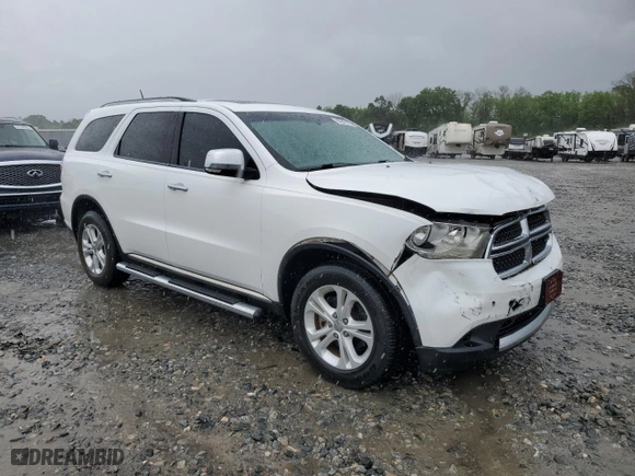 2013 Dodge Durango Crew with VIN 1C4RDHDG4DC535385, listed as a Copart auction lot 50942175 with 211,719 mi miles and Salvage Title. Bid and sale history available at carsss.com. Image 4.
