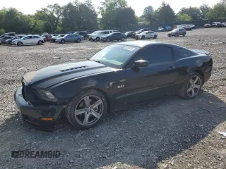 2013 Ford Mustang GT with VIN 1ZVBP8CF1D5242885, listed as a Copart auction lot 59236015 with 202,443 mi miles and Salvage title. Bid and sale history available at DreamBid. Image 1.
