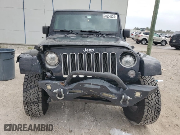 2018 Jeep Wrangler JK Unlimited Sahara with VIN 1C4BJWEG8JL908646, listed as a Copart auction lot 78954834 with 200,857 mi miles and Salvage Title. Bid and sale history available at carsss.com. Image 5.