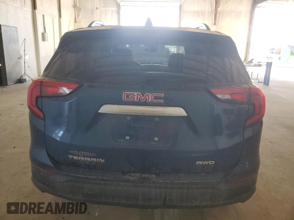 2021 GMC Terrain SLE with VIN 3GKALTEV5ML387420, listed as a Copart auction lot 48223765 with 33,424 mi miles and Salvage title. Bid and sale history available at DreamBid. Image 6.