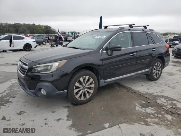 2018 Subaru Outback Touring with VIN 4S4BSATCXJ3230624, listed as a Copart auction lot 46512885 with 88,041 mi miles and Salvage Title. Bid and sale history available at carsss.com. Image 1.
