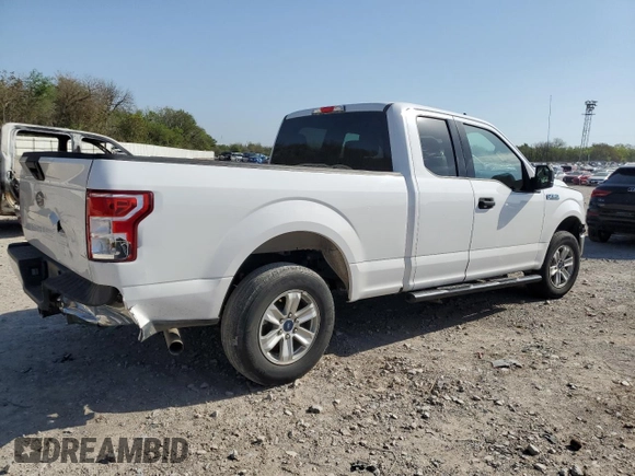 2020 Ford F-150 XL with VIN 1FTEX1C52LKF57905, listed as a Copart auction lot 52143765 with 76,855 mi miles and Salvage Title. Bid and sale history available at DreamBid. Image 3.