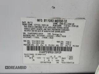 2014 Ford Taurus Limited с VIN 1FAHP2F89EG120939, выставлен на аукционе Copart как лот 59204815 с пробегом 180 105 миль миль и Списание • Salvage title. История ставок и продаж доступна на DreamBid. Изображение 13.