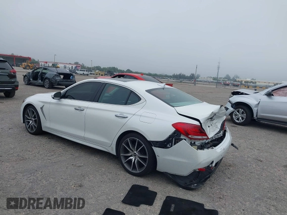 2020 Genesis G70 2.0T z VIN KMTG44LA8LU064798, wystawiony jako IAAI lot #41878098 z przebiegiem 57 995 mil mil oraz . Historia ofert i sprzedaży dostępna na DreamBid. Obrazek 3.