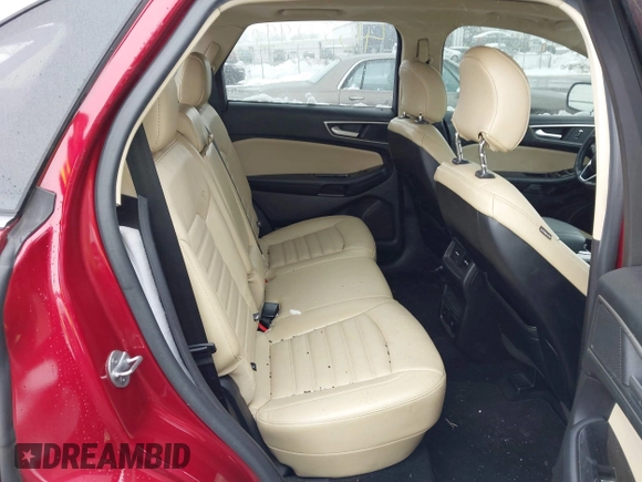 2015 Ford Edge SEL with VIN 2FMTK4J82FBC08483, listed as a IAAI auction lot 41552998 with 124,720 mi miles. Bid and sale history available at carsss.com. Image 8.