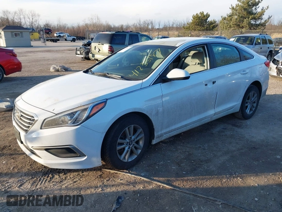 2017 Hyundai Sonata 2.4L with VIN 5NPE24AF8HH523016, listed as a IAAI auction lot 41235187 with 106,757 mi miles and . Bid and sale history available at carsss.com. Image 22.
