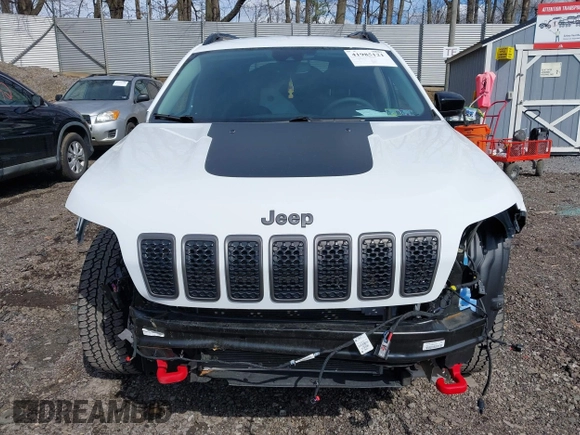2022 Jeep Cherokee Trailhawk with VIN 1C4PJMBX0ND545659, listed as a IAAI auction lot 41985121 with 26,397 mi miles. Bid and sale history available at carsss.com. Image 12.