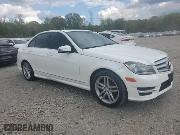 2013 Mercedes-Benz C C 250 Sport with VIN WDDGF4HB7DR266472, listed as a Copart auction lot 52755815 with 176,386 mi miles and Salvage Title. Bid and sale history available at carsss.com. Image 4.