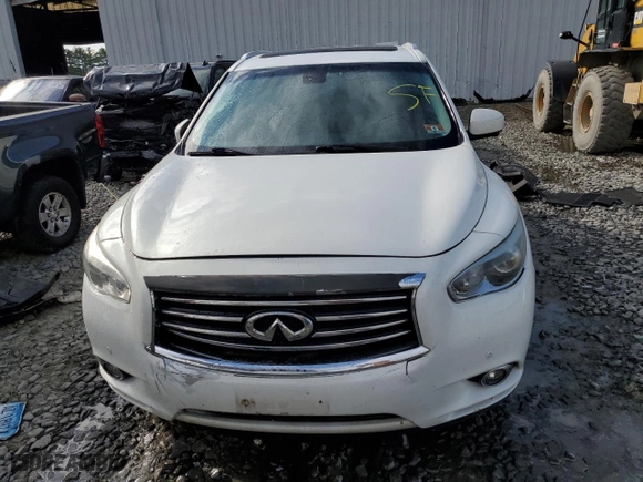 2013 Infiniti JX35 with VIN 5N1AL0MM6DC313644, listed as a Copart auction lot 66887894 with 138,106 mi miles and Salvage Title. Bid and sale history available at carsss.com. Image 5.