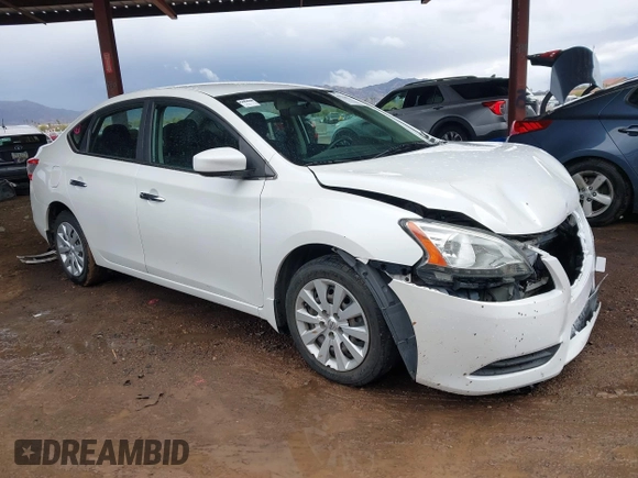 2014 Nissan Sentra SV with VIN 3N1AB7AP9EL665057, listed as a IAAI auction lot 41759919 with 91,420 mi miles and . Bid and sale history available at DreamBid. Image 1.