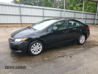 2012 Honda Civic EX-L with VIN 19XFB2F90CE071460, listed as a Copart auction lot 53253075 with 137,897 mi miles and Salvage Title. Bid and sale history available at DreamBid. Image 1.